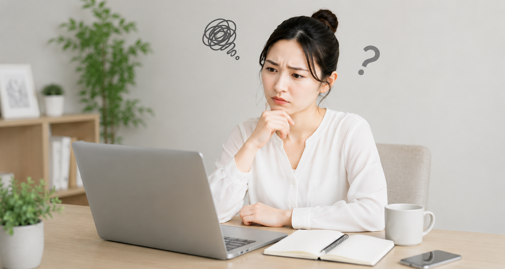どこを改善すればいいか分からないイメージ